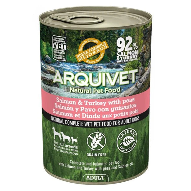 ARQUIVET MOKRA KARMA DLA PSA Z łososiem i indykiem800g